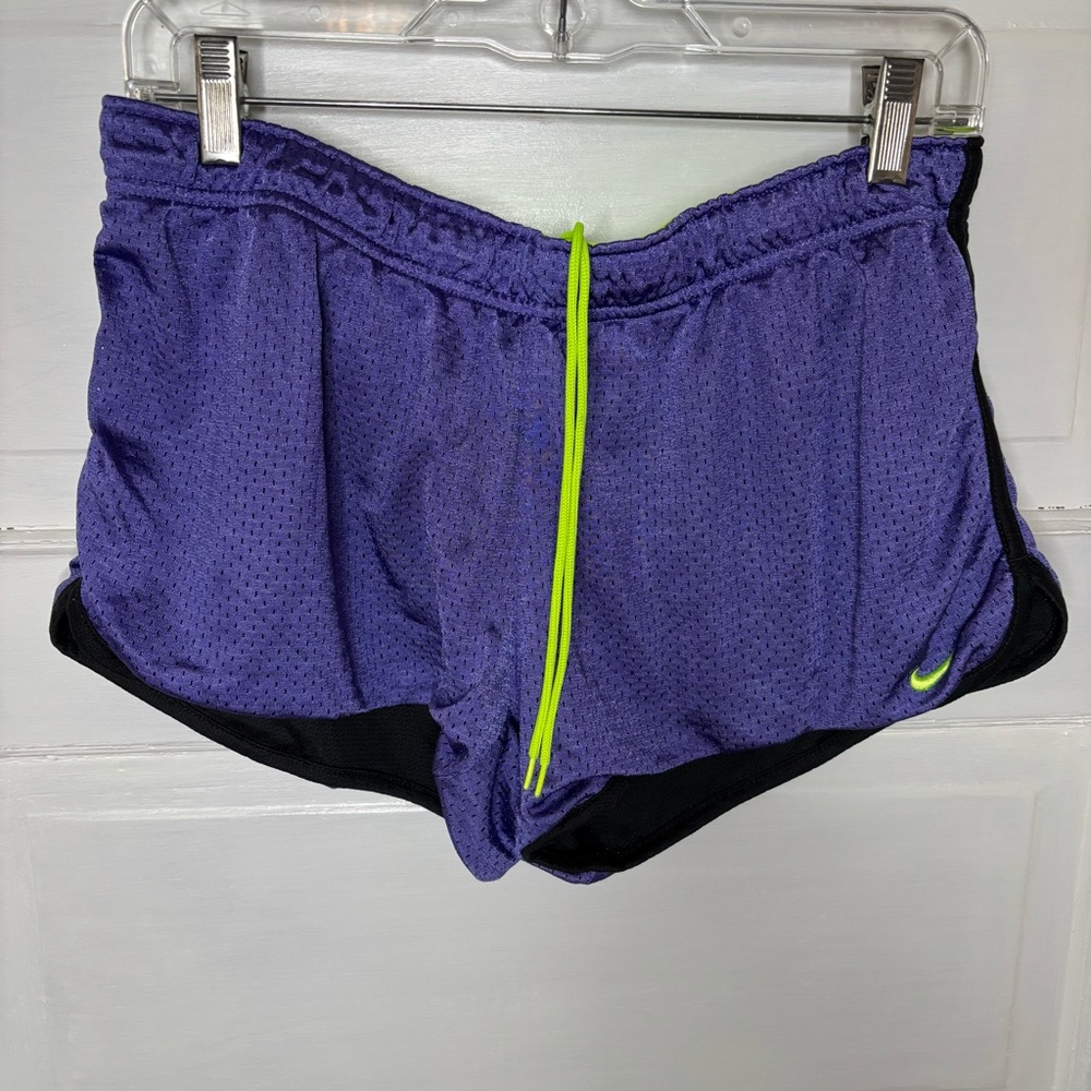 Nike Women's Athletic Shorts in Purple and Black